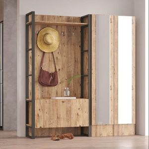 Cuier de perete, Locelso, Ml17-A, 90x180x34 cm, PAL, Maro imagine