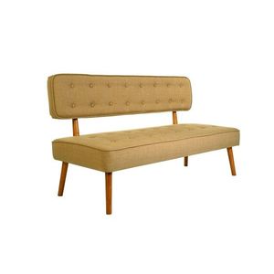 Canapea fixa Westwood Loveseat, Zeon, 2 locuri, 140x64x78 cm, lemn, ciocolatiu imagine