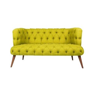 Canapea fixa West Monroe, Zeon, 2 locuri, 140x75x76 cm, lemn, verde fistic imagine