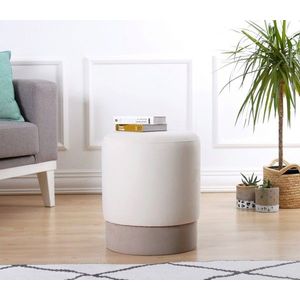 Taburet, Atelier del Sofa, 209FLF1124, Crem imagine