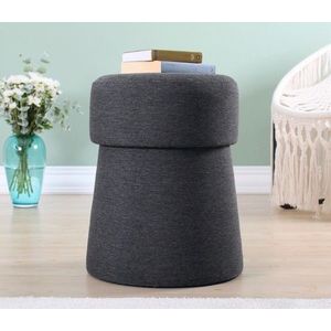 Taburet, Atelier del Sofa, 209FLF1213, Gri inchis imagine