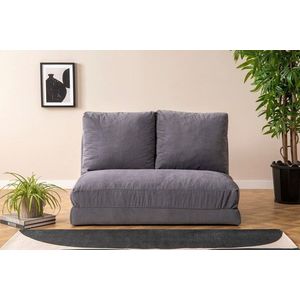 Canapea extensibila 2 locuri, Futon, 859FTN1270, Metal , Gri imagine