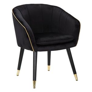 Fotoliu Paris, Mauro Ferretti, 62x58x78 cm, negru/auriu imagine