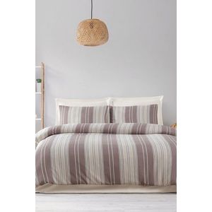 Lenjerie de pat dubla, Lima - Brown, EnLora Home, Bumbac;Poliester imagine