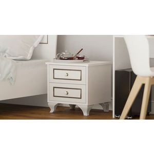 Noptiera, Rabi, Rb-103, 45x45x40 cm, PAL, Alb mat imagine