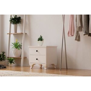 Noptiera, Rabi, Rb-070, 45x45x40 cm, PAL, Alb mat imagine