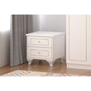 Noptiera, Rabi, Rb-090, 45x45x40 cm, PAL, Alb mat imagine