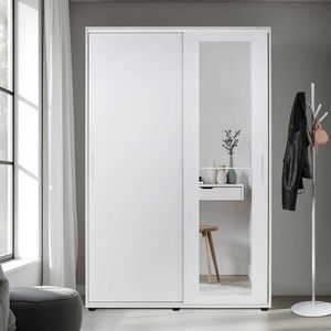 Cuier de perete, Adore, Prt-620-Bb-3, 120x187x38 cm, PAL, Alb imagine