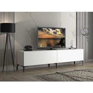 Comoda TV, Cordelia, FRN-12003, 200x47x40 cm, PAL, Alb imagine