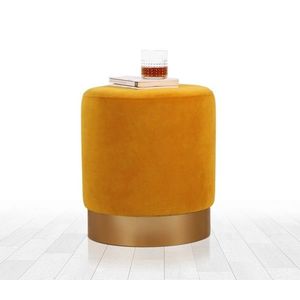 Taburet, Atelier del Sofa, 209FLF1268, Galben mustar imagine