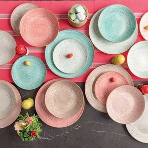 Serviciu de masa 18 piese, Metropolis Pepper, Tognana, portelan, multicolor imagine