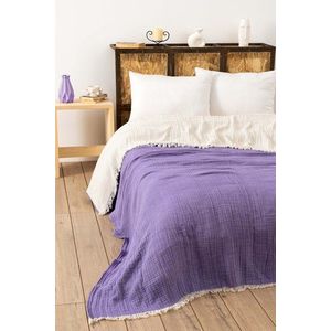 Cuvertura matlasata dubla, Muslin - Damson (170 x 250), DC Home, Bumbac imagine