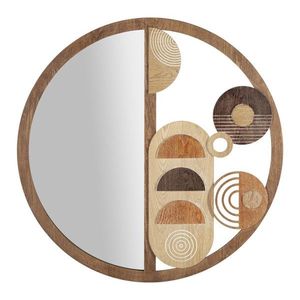 Oglinda de perete Block, Mauro Ferretti, 80 cm, MDF, multicolor imagine