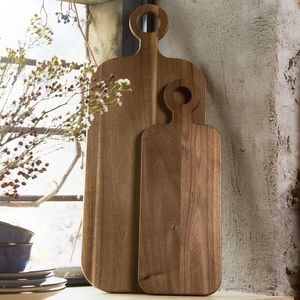 Platou pentru servire Mooka, Homla, 65x26 cm, lemn de acacia, natur imagine