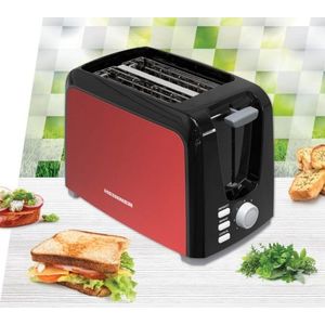 Prajitor de paine Tasty, Heinner, 750W, rosu/negru imagine