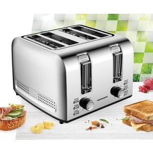 Prajitor de paine Heinner, 1500W, argintiu imagine