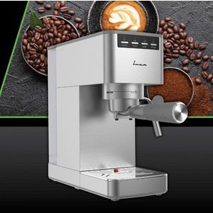 Espressor Fram, 1350W, 15 Bar, 1.2L, argintiu imagine