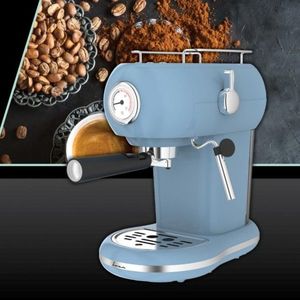 Espressor Fram, 1100W, 15 Bar, 1.2L, albastru imagine