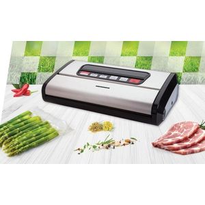 Aparat pentru vidat alimente Freshit Double, Heinner, 165W, negru/crem imagine