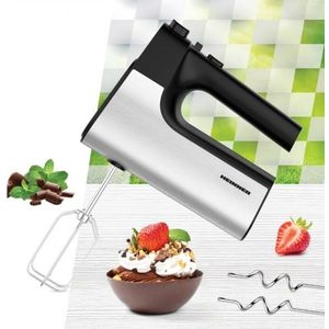 Mixer de mana Heinner, 500W, negru/argintiu imagine