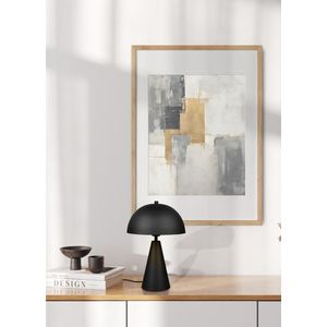 Lampa de masa Alfie, TRIO, 30x44 cm, 40W, 1x E27, metal, negru mat imagine