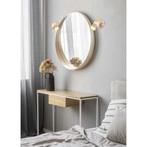 Aplica de perete Aruni, TRIO, 11x15x13.5 cm, 10W, 1x GU10, lemn, natur/alb imagine