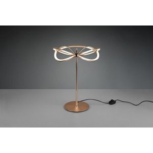 Lampa de masa Charivari, TRIO, 41x50 cm, 26W, 1x SMD LED, metal, bronz mat imagine