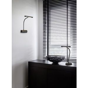 Aplica de perete Curtis, TRIO, 18x35 cm, 4W, 1x SMD LED, metal, negru mat imagine