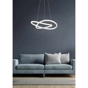 Lustra Course, RL, 60x150 cm, 27.5W, 1x SMD LED, metal, alb mat imagine