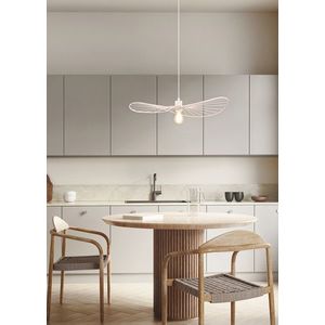 Lustra Chapeau, RL, 60x150 cm, 40W, 1x E27, metal, alb mat imagine