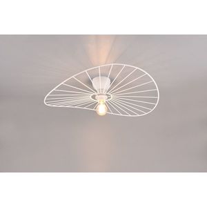 Plafoniera Chapeau, RL, 60x15.4 cm, 40W, 1x E27, metal, alb mat imagine