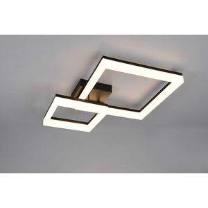 Plafoniera Camino, RL, 62x46.5x12.5 cm, 22W, 1x SMD LED, plastic, negru mat imagine