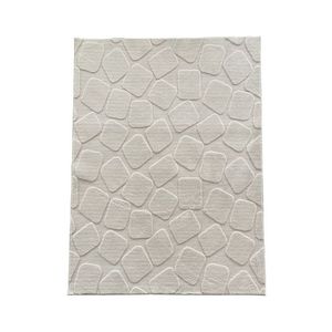 Covor 3D cu model in relief, Stone, Heinner, 120x160 cm, poliester, crem imagine