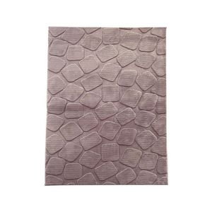 Covor 3D cu model in relief, Stone, Heinner, 120x160 cm, poliester, maro imagine