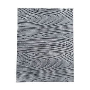 Covor 3D cu model in relief, Wave, Heinner, 120x160 cm, poliester, gri imagine