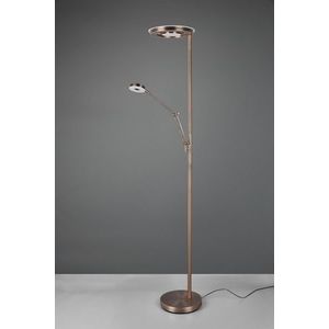 Lampadar Barrie, TRIO, 30x181 cm, 32W/6W, 2x SMD LED, metal, bronz antic imagine