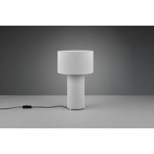 Lampa de masa Bale, TRIO, 24x40 cm, 10W, 2x E27, textil, gri imagine