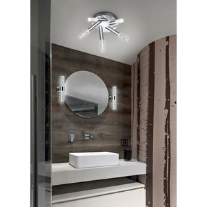 Plafoniera Bolsa, TRIO, 41.5x16.5 cm, 3.1W, 5x SMD LED, metal, argintiu imagine