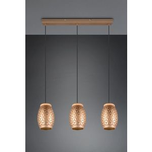 Lustra Bidar, RL, 71x15x150 cm, 28W, 3x E27, metal, aramiu imagine