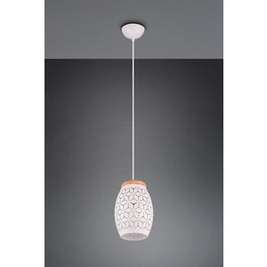 Lustra Bidar, RL, 15x150 cm, 28W, 1x E27, metal, alb mat/natur imagine