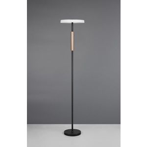 Lampadar Celeste, TRIO, 33x160 cm, 15W, 1x SMD LED, metal, negru/gri imagine