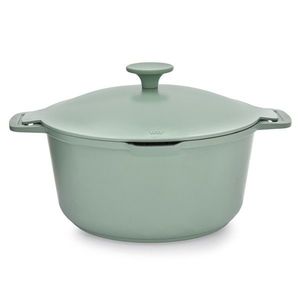 Oala cu capac Fern, Ambition, 24 cm, 4.4 L, aluminiu, verde/negru imagine