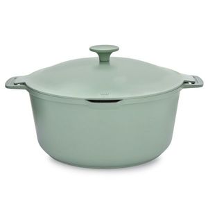 Oala cu capac Fern, Ambition, 28 cm, 6.6 L, aluminiu, verde/negru imagine