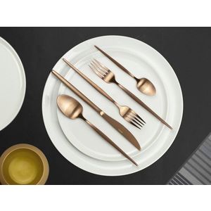 Set tacamuri 16 piese Soprano, Amefa, 4 persoane, inox 18/0, aramiu imagine
