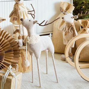 Decoratiune ren Millie, Homla, 30x68 cm, poliester, bej imagine