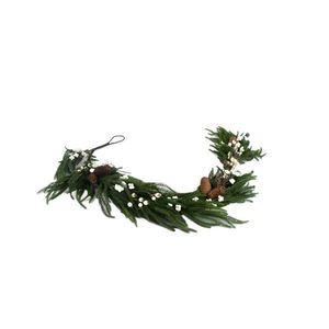 Ghirlanda decorativa Larch, Homla, 160 cm, plastic, verde/alb imagine