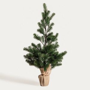 Brad artificial Hector, Homla, 90 cm, plastic, verde/bej imagine