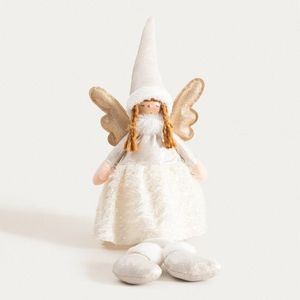 Decoratiune inger Aurie, Homla, 80 cm, poliester, multicolor imagine