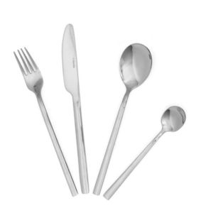Set tacamuri 24 piese Aperi, Homla, inox tip 430, argintiu imagine