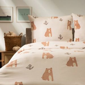 Lenjerie de pat pentru o persoana Bearie, Homla, 2 piese, 140x200 cm, microfibra din poliester, multicolor imagine